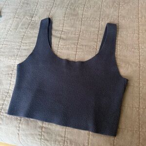 Zara Charcoal Sleeveless Top